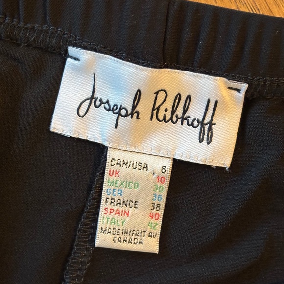 Joseph Ribkoff Black Leggings Elastic Waist Pull On Style Women's Size 8 - Picture 6 of 6